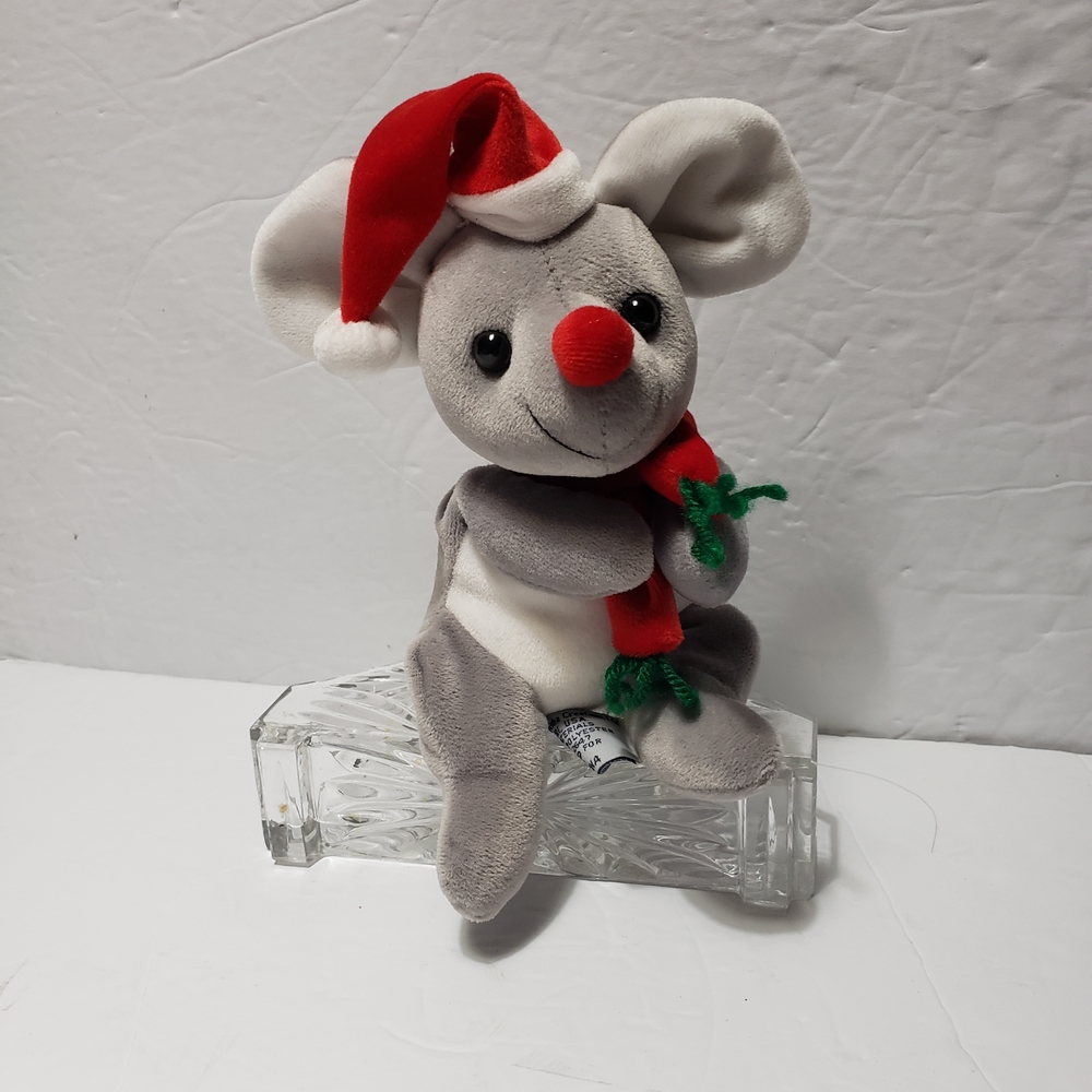 Vintage 1988 CHRISHA PLAYFUL **Mouse** Hanging Plush Toy